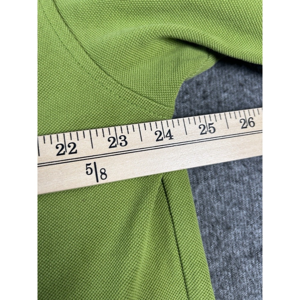 Psycho Bunny Polo Shirt Men's 9 Lime Green Pink Twin‎ Tipped Short Sleeve - Picture 6 of 7